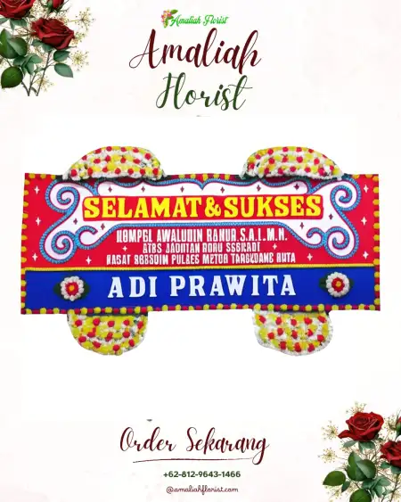 Papan Bunga Ucapan Selamat Ratu Sima